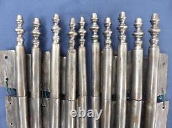 10 fiches à larder complète fer forgé ancienne Louis XVI Ht 27 à 28 cm