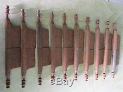 10 fiches à larder fer forgé turlupée Louis XIV ancien hauteur 33 cm portes