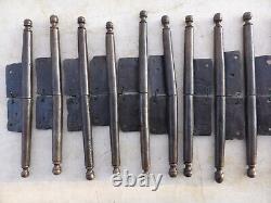 12 grosses fiches à larder déportées complètes fer forgé ancienne Ht 30 cm