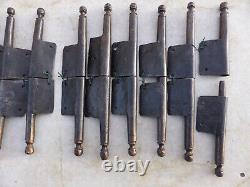 12 grosses fiches à larder déportées complètes fer forgé ancienne Ht 30 cm