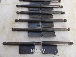 12 grosses fiches à larder déportées complètes fer forgé ancienne Ht 30 cm