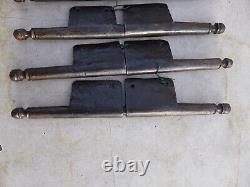 12 grosses fiches à larder déportées complètes fer forgé ancienne Ht 30 cm