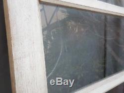 202 X 82 cm Ancienne porte d'atelier vitrée à volet de fermeture, en chêne