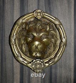 20.3cm Longueur Lion Visage Lourd Porte Heurtoir Tigre Visage Porte Cloche RD110