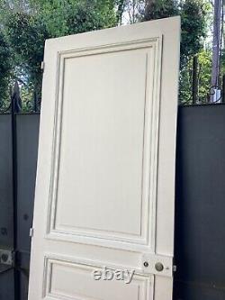 223 x 76 cm Ancienne porte intérieure, sans bâti, en bois