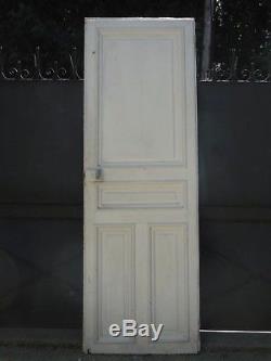 227 X 77 cm Ancienne porte intérieure moulurée