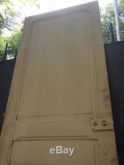 238 X 83 cm Ancienne grande porte intérieure en bois