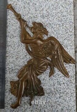 2 Ancien élément décoration / ornement D'AMEUBLEMENT DECOR-ANGE bronze meubles