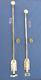 2 Targettes Longueur 71 Et 81 Cm Laiton Tiges Fer Porte Double Haussmanienne Ft