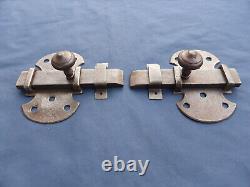 2 grosses targettes fer forgé 17 x 10 cm Porte