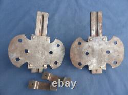 2 grosses targettes fer forgé 17 x 10 cm Porte