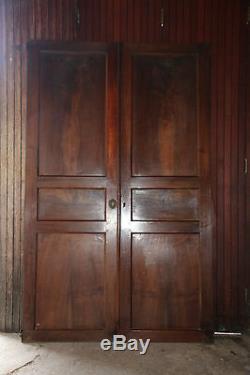 2 portes en bois massif Portes de placard encastré Portes en chêne Anciennes