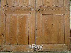 2 portes placard chantourné Louis XV chêne ancienne décoration lg 149 ht 180 cm