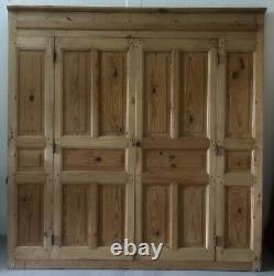 2m Façade de Placard Porte Ancienne Rangement Armoire Dressing Château XIXeme