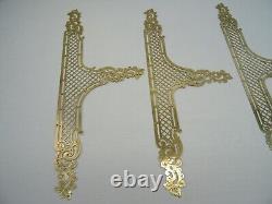 4 Ancienne Grande Plaque De Proprete De Porte En Laiton Cisele Louis XV XIX Eme