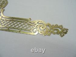 4 Ancienne Grande Plaque De Proprete De Porte En Laiton Cisele Louis XV XIX Eme