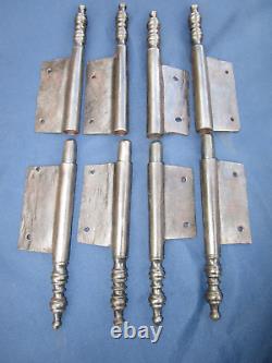 4 fiches à larder complète fer forgé ancienne Louis XV ht 31-32 cm