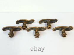5 bouton de porte en bronze Art nouveau, 1920 Poignée de fabrication Allemande