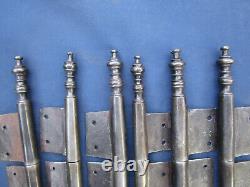 6 fiches à larder complète fer forgé ancienne Louis XV hauteur 22 cm
