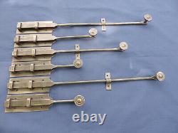 6 targettes fer longueur 24,5 à 49,5 cm portes double placard occasion