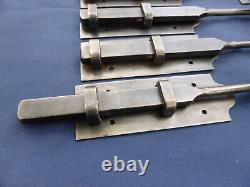 6 targettes fer longueur 24,5 à 49,5 cm portes double placard occasion