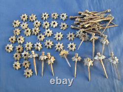 70 clous fer forgé Rosaces diamètre 3 à 4 cm pour porte Différentes dimensions