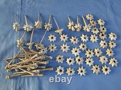 70 clous fer forgé Rosaces diamètre 3 à 4 cm pour porte Différentes dimensions