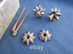 70 clous fer forgé Rosaces diamètre 3 à 4 cm pour porte Différentes dimensions