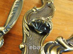 7X7mm Vintage, Lot de 7 Paire de Poignée Béquille en Bronze, Style Louis XV