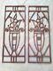 85 X 32 Cm Paire D'anciennes Grilles De Porte, En Fonte, Art Déco
