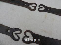 8 Ancienne Penture Charniere Fer Forge 18eme Antique Wrought Iron Hinges 18th