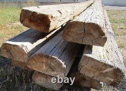 8 poutres demi-rondes 15X30 bois ancienne longueur environ 6 m