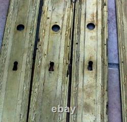 9 anciennes grandes plaques de propretés pour porte 52,7 cm (serrure poignée)