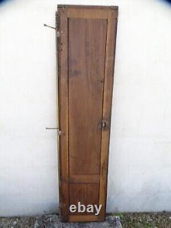 - ANCIENNE PORTE NOYER MASSIF XVIIIe PLACARD CACHER COMPTEUR EDF OU AUTRE DECO