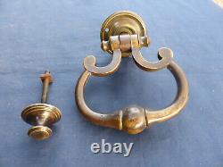 Ancien Anneau heurtoir Marteau de Porte d'entrée Largeur 12,2 cm