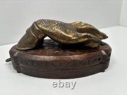Ancien Heurtoir de Porte en Bronze Maroc ou Algérie XIXe Art Mauresque Maghreb