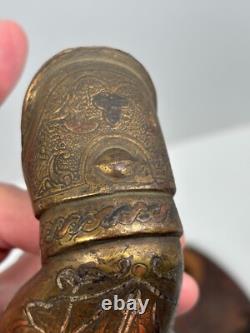 Ancien Heurtoir de Porte en Bronze Maroc ou Algérie XIXe Art Mauresque Maghreb