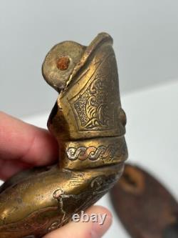 Ancien Heurtoir de Porte en Bronze Maroc ou Algérie XIXe Art Mauresque Maghreb