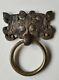Ancien Heurtoir De Porte Chinois/masque Taotié De La Dynastie Shang. En Bronze