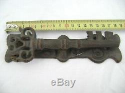 Ancien heurtoir de porte en fer forgé en forme de clé (vers 1800 UNIQUE)