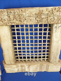 Ancien moucharabieh / grille fer forgé Inde N°10