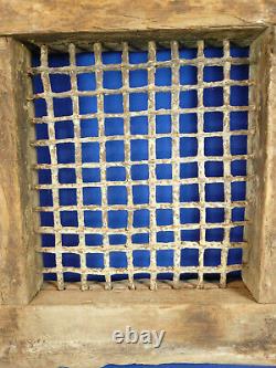 Ancien moucharabieh / grille fer forgé Inde N°10