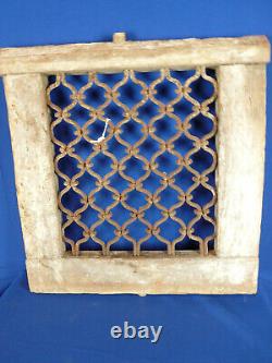 Ancien moucharabieh / grille fer forgé Inde N°6