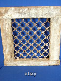 Ancien moucharabieh / grille fer forgé Inde N°8