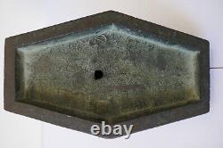 Ancien presse papier bronze publicitaire Bricard serrure clé cadenas coffre fort
