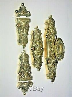 Ancienne cremone bronze poignee porte fenetre deco chateau maison maitre
