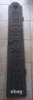 Ancienne grande porte bois sculpté massif chateau eglise meuble ancien