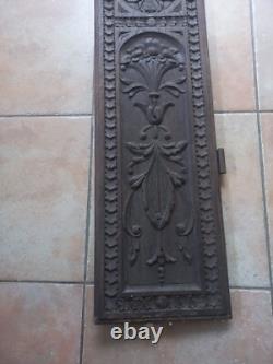 Ancienne grande porte bois sculpté massif chateau eglise meuble ancien