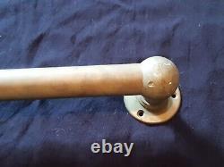 Ancienne poignée de porte bâton de maréchal bronze, laiton, commerce, hôtel, 96 Cm