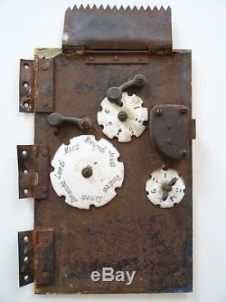 Ancienne porte boite aux lettres PTT LA POSTE french mail box FOUCHER thiery